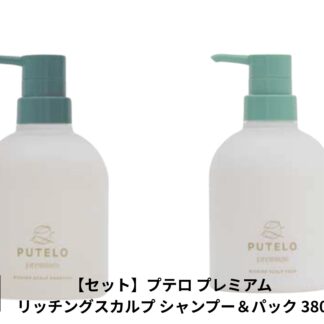 【送料無料 セット】プテロ プレミアム リッチングスカルプ シャンプー&パック 380(各ポンプ)